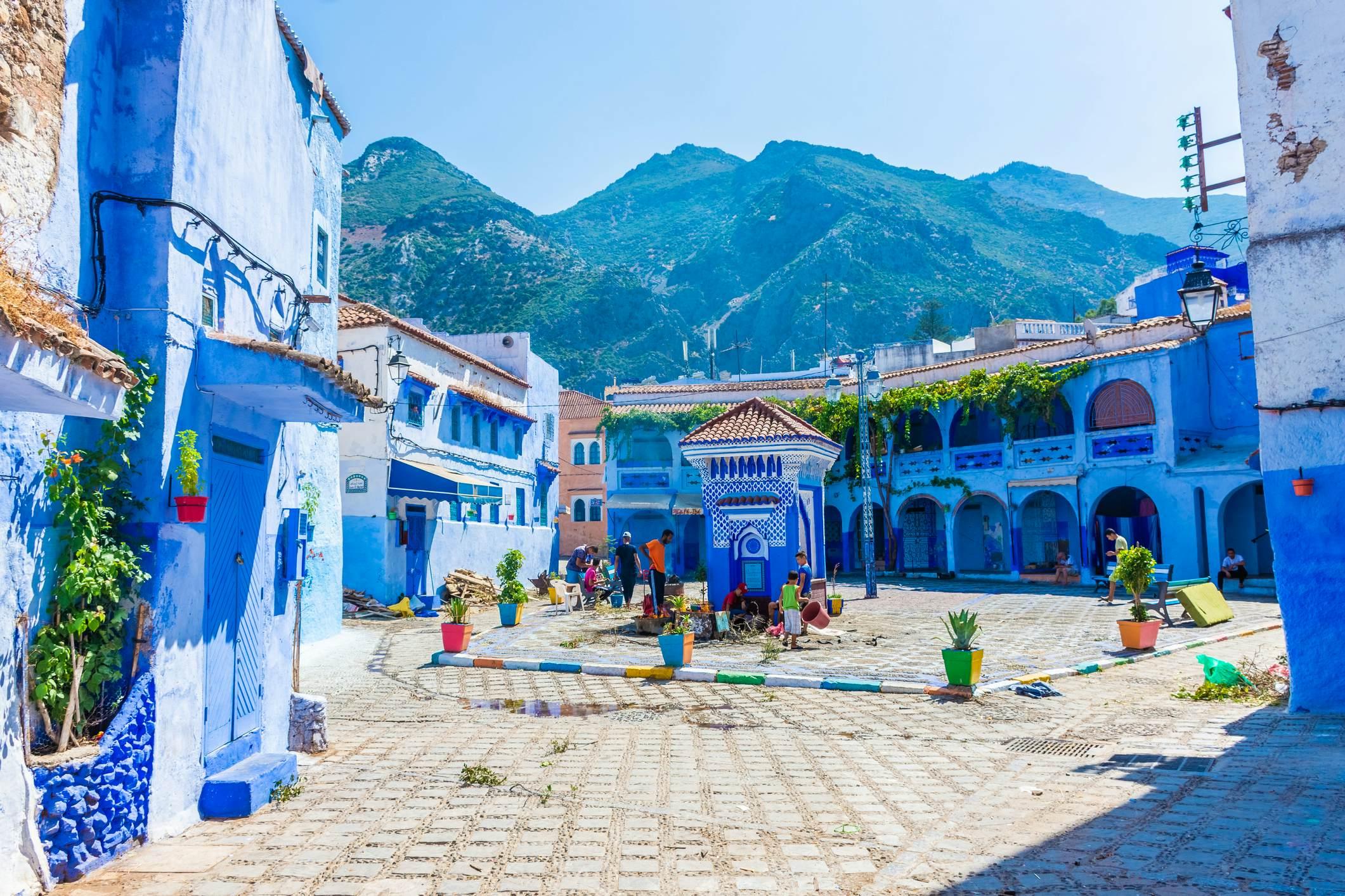 Blue-washed streets of Chefchaouen